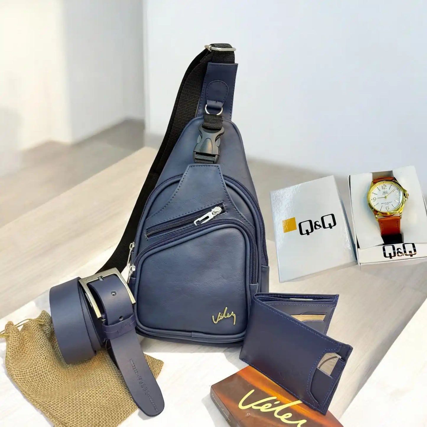 TRIO PERCHERO VELEZ + RELOJ