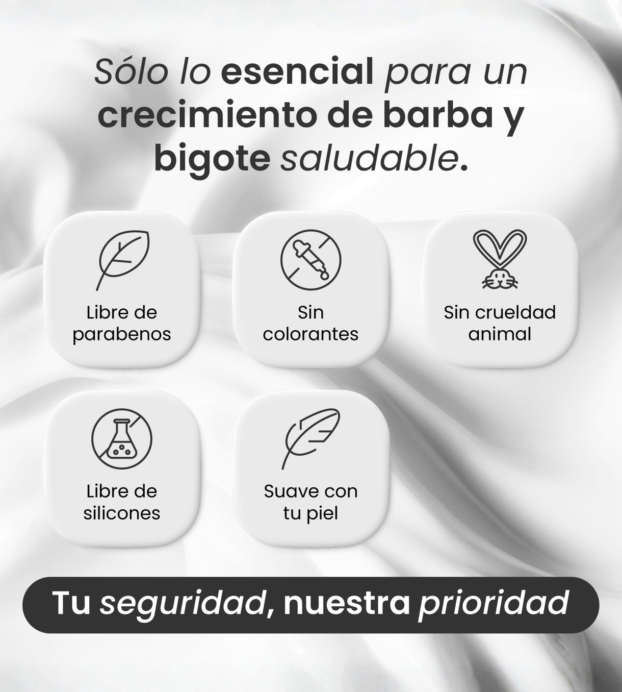 Bálsamo para Crecimiento de Barba Ultra Potente con Minoxidil 20% | 100mL