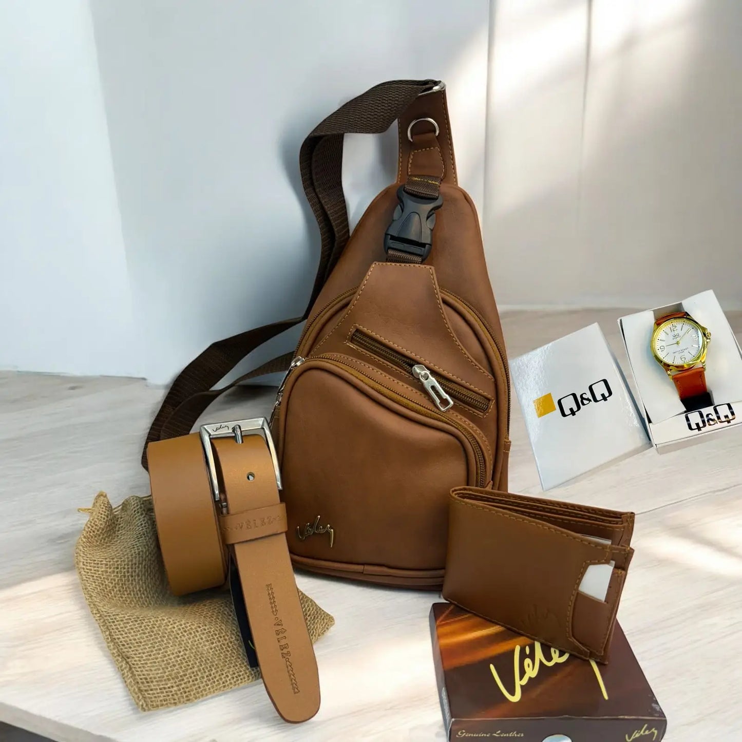 TRIO PERCHERO VELEZ + RELOJ