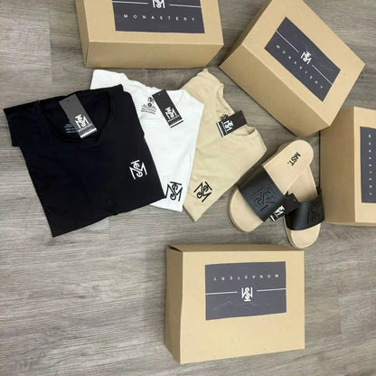 COMBO MONASTERY 3 CAMISETAS Y  1 SANDALIA