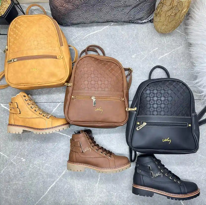 Botas + Bolso Combo estilo Vélez.