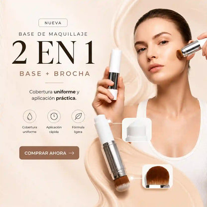 LumiStick Cover™ - Base de maquillaje en barra que cambia de color con cápsulas de colágeno