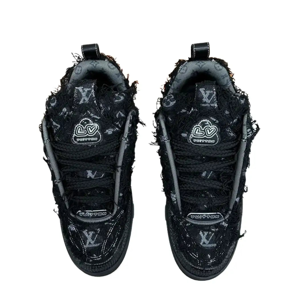 LOUIS VUITTON BLACK AND WHITE SOLE