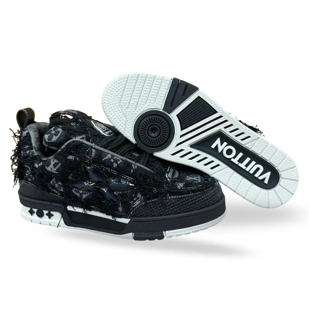 LOUIS VUITTON BLACK AND WHITE SOLE