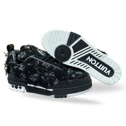 LOUIS VUITTON BLACK AND WHITE SOLE