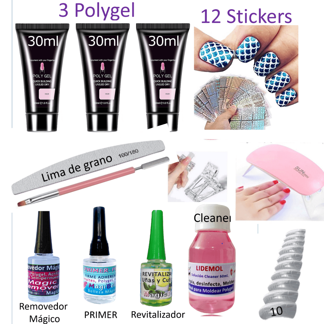 KIT POLYGEL COMPLETO