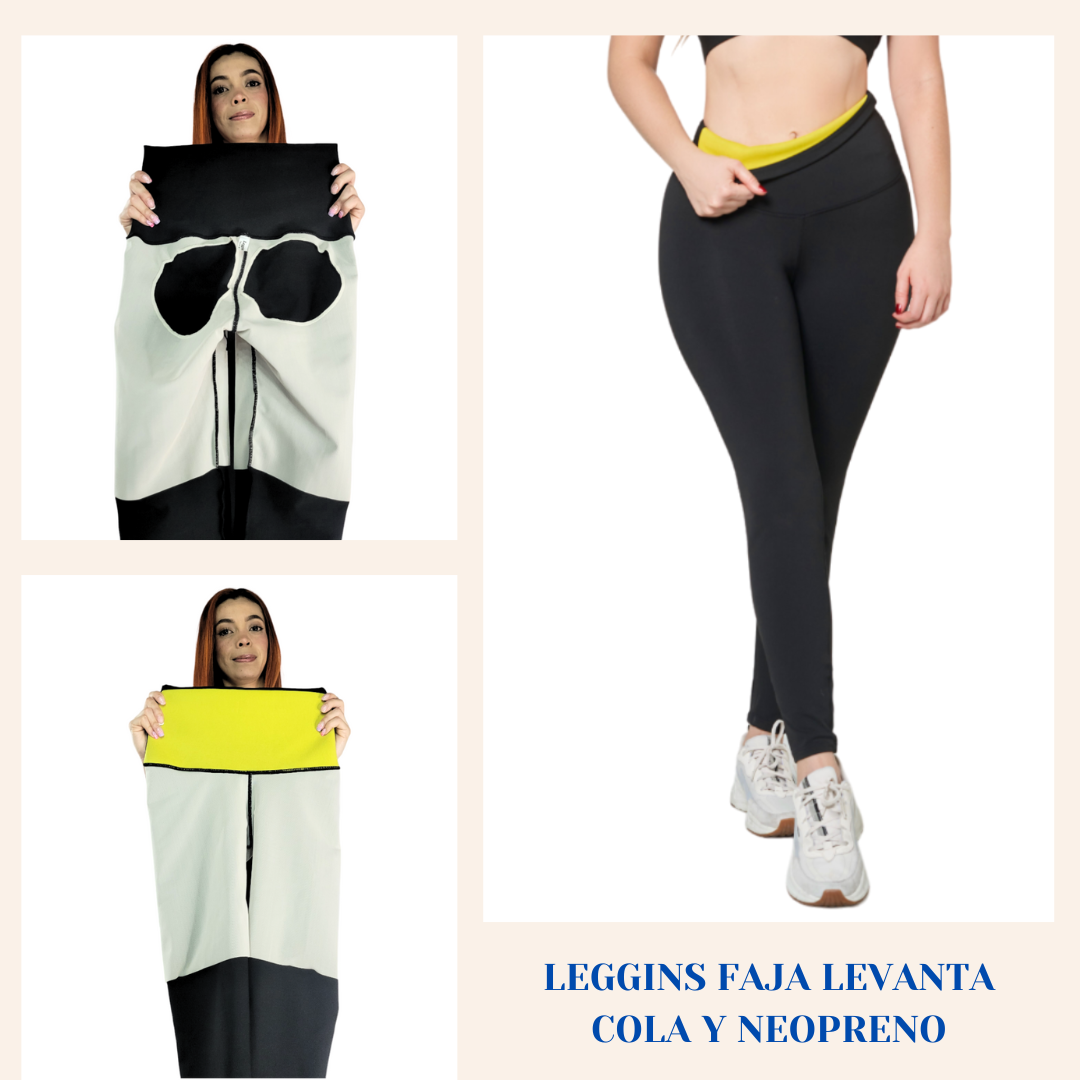 LEGGINS LEVANTA COLA Y FAJA NEOPRENO™